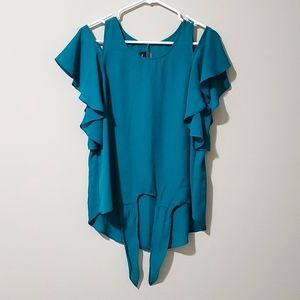 Fortune+ ivy cold shoulder short sleeve